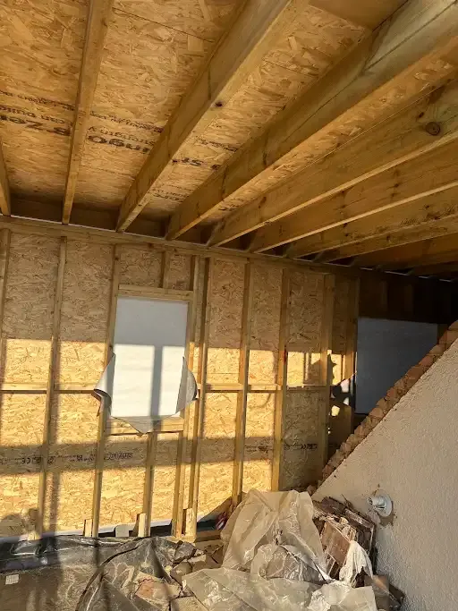 Loft framing from the inside